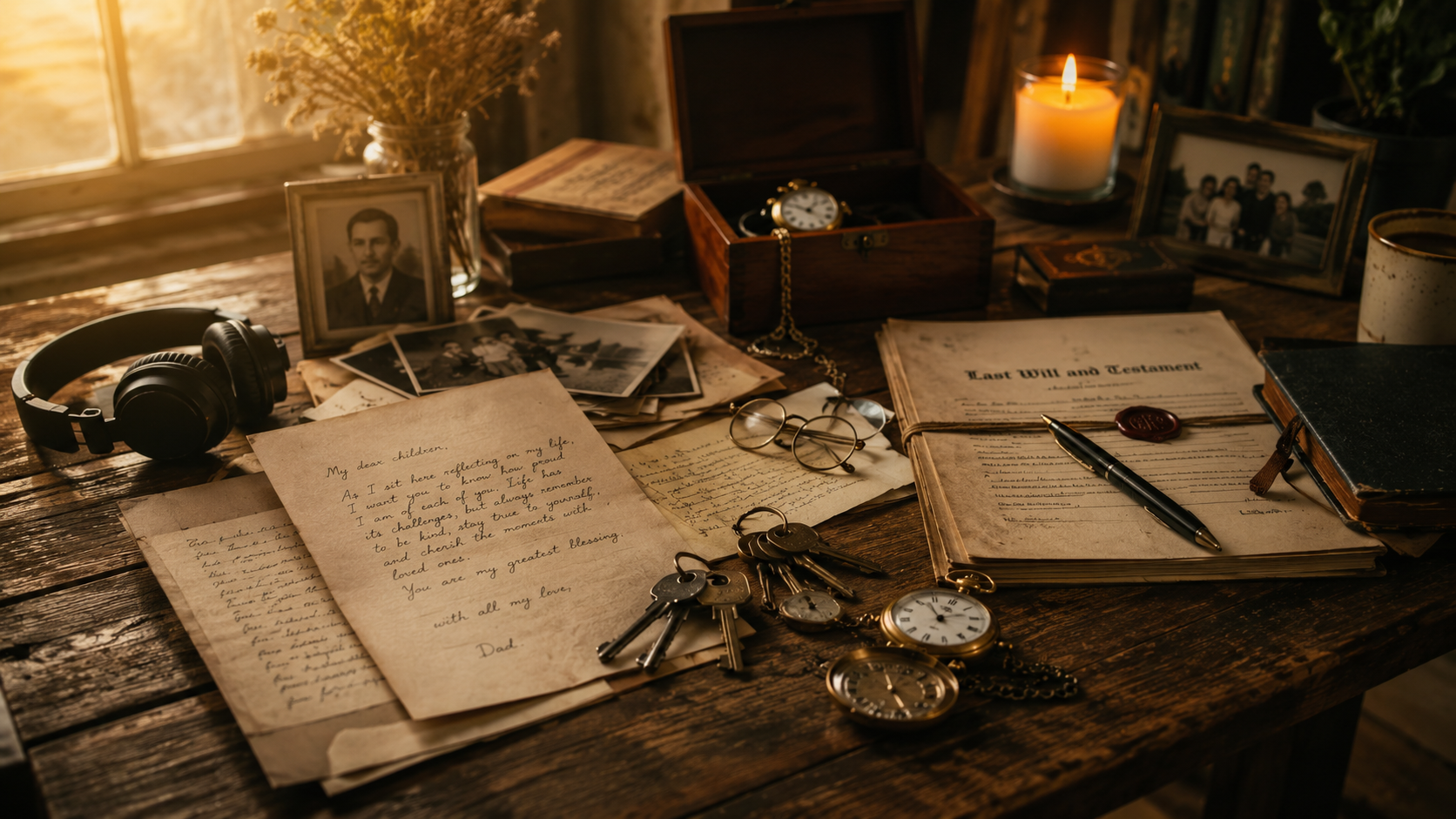 Cartas, fotografías y objetos del pasado